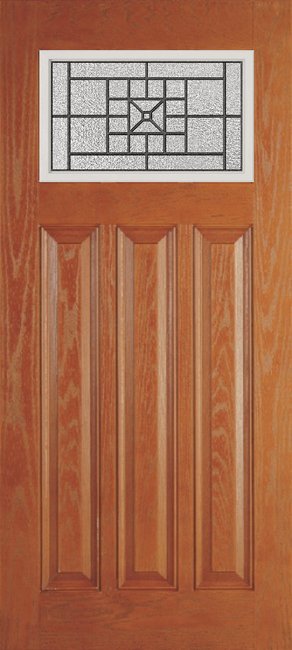 Alliance O814-6P-CTD-WI fiberglass entry door, textured oakgrain