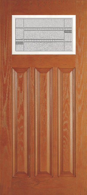 Alliance O814-6P-CWK-PN fiberglass entry door, textured oakgrain