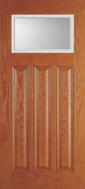 Oakgrain fiberglass door example