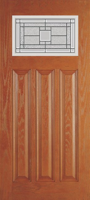 Alliance O814-6P-MO-P fiberglass entry door, textured oakgrain