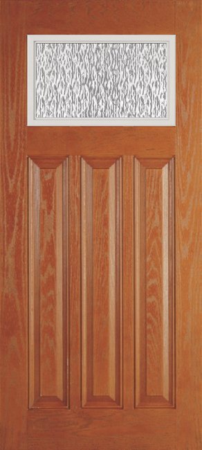 Alliance O814-6P-STM fiberglass entry door, textured oakgrain