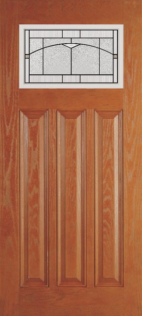 Alliance O814-6P-TPZ-P fiberglass entry door, textured oakgrain