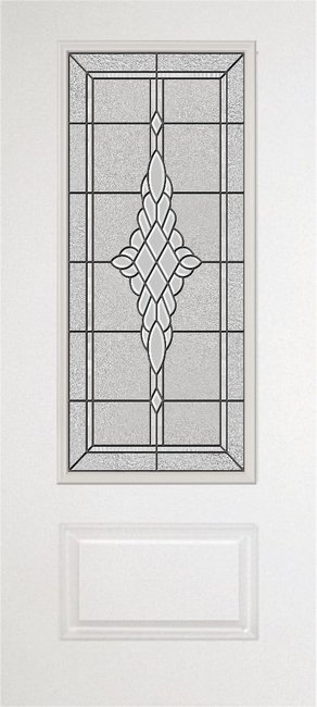 Alliance S607-1P-GRC-P fiberglass entry door, smooth