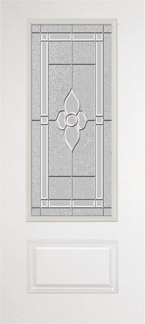 Alliance S607-1P-MN-PN fiberglass entry door, smooth