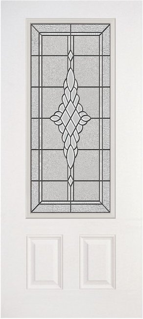 Alliance S607-2P-GRC-P fiberglass entry door, smooth