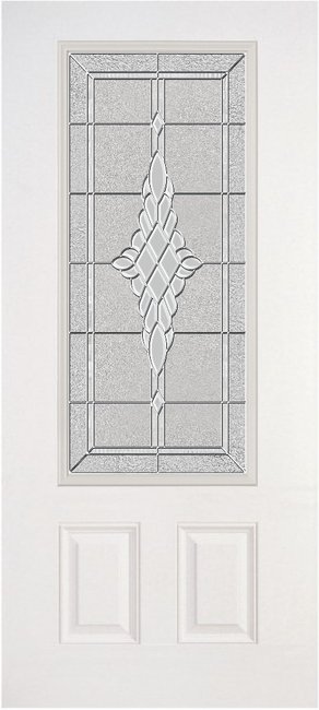 Alliance S607-2P-GRC-PN fiberglass entry door, smooth