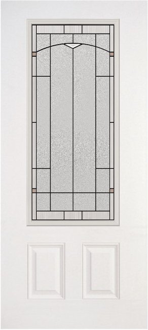 Alliance S607-2P-TPZ-P fiberglass entry door, smooth
