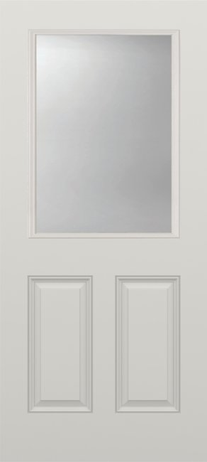 Alliance S607-2PU-CL fiberglass entry door, smooth