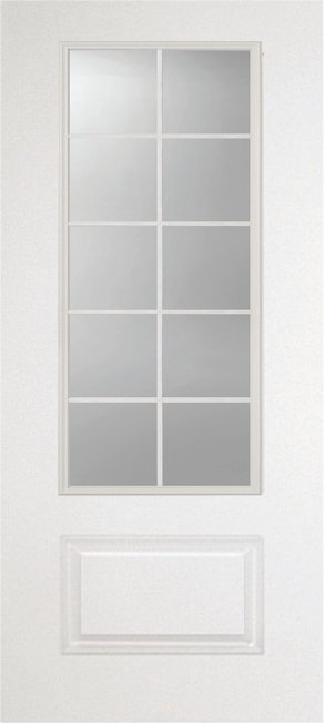 Alliance S628-1P-FG10-CL fiberglass entry door, smooth