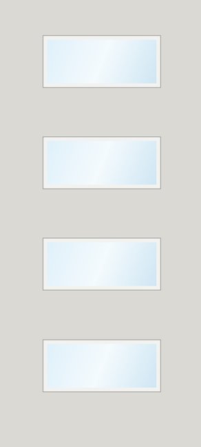 Bauhaus fiberglass door example