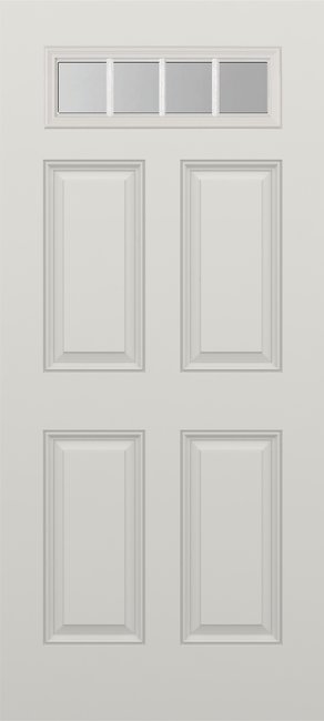 Alliance S664-4P-FG4-CL fiberglass entry door, smooth