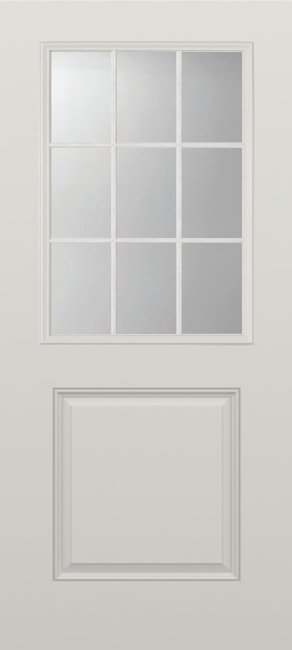 Alliance S681-1P-FG9-CL fiberglass entry door, smooth