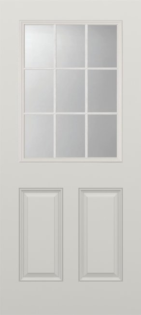 Alliance S681-2PU-FG9-CL fiberglass entry door, smooth