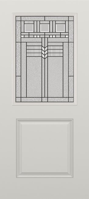 Alliance S684-1P-KP-P fiberglass entry door, smooth