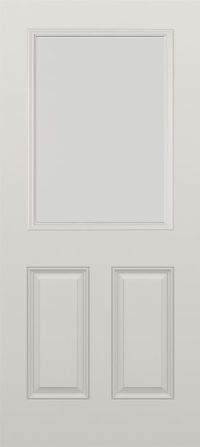Alliance S684-2PU-BLC fiberglass entry door, smooth