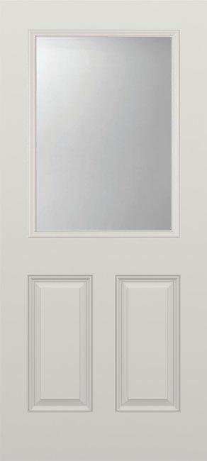 Alliance S684-2PU-CL fiberglass entry door, smooth