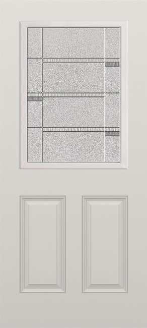 Alliance S684-2PU-CWK-PN fiberglass entry door, smooth