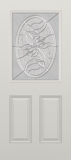 Alliance S684-2PU-RLB-CL fiberglass entry door, smooth