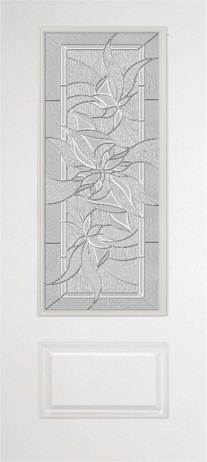 Alliance S686-1P-RLB-CL fiberglass entry door, smooth