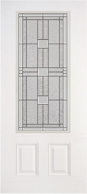 Alliance S686-2P-MO-P fiberglass entry door, smooth