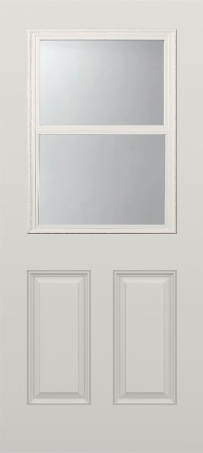 Alliance S799-2PU-VL-CL fiberglass entry door, smooth