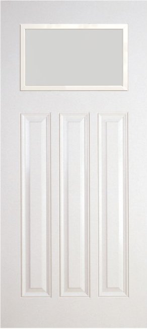 Alliance S814-6P-BLE fiberglass entry door, smooth