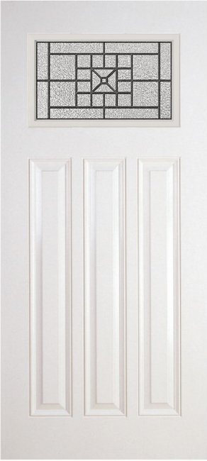 Alliance S814-6P-CTD-WI fiberglass entry door, smooth