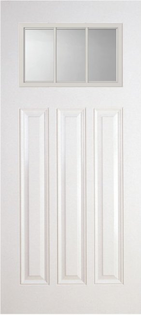 Alliance S817-6P-SDL3-BLE fiberglass entry door, smooth