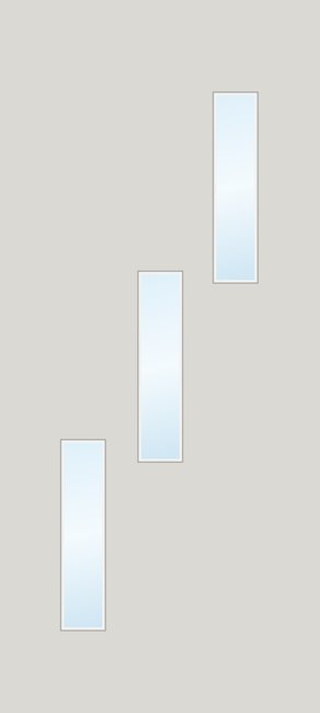 Alliance S842-BH3-SLV-CL fiberglass entry door, smooth