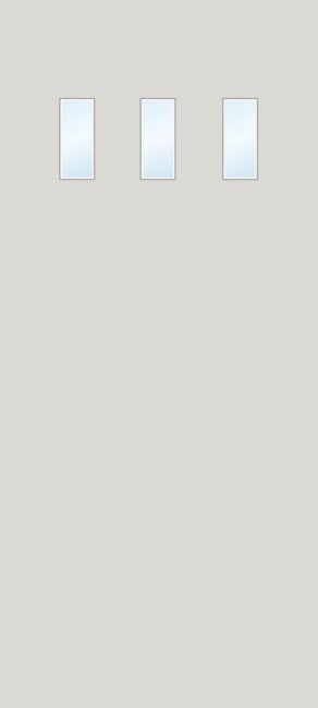 Alliance S843-BH3-TCHC-CL fiberglass entry door, smooth
