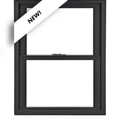 Andersen 100 Series double-hung window in black