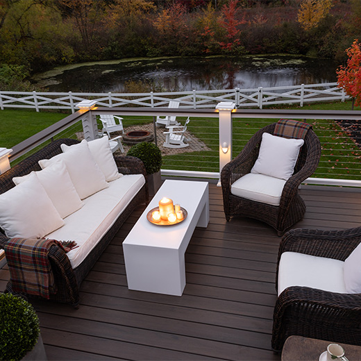 Finished composite deck by Emerald City Energy