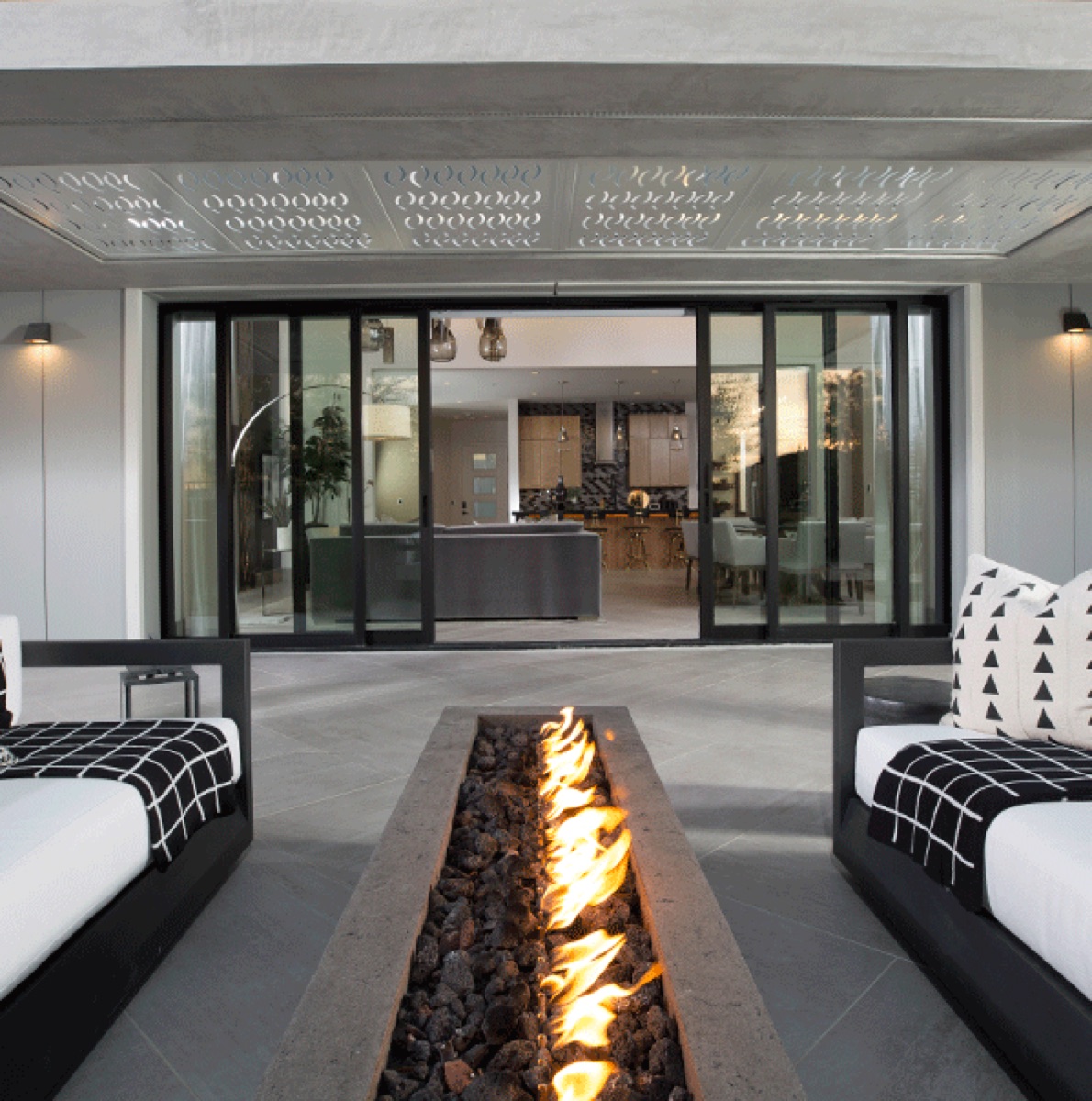 AX650 large glass panels framing an outdoor view