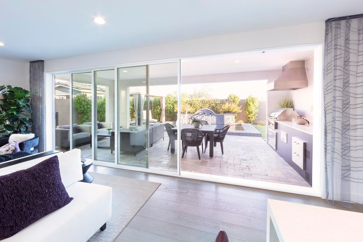 Milgard VX350 moving glass wall system