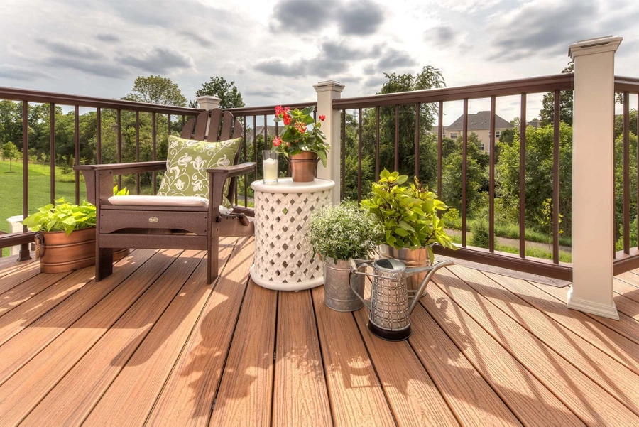 Trex Transcend Tiki Torch composite decking