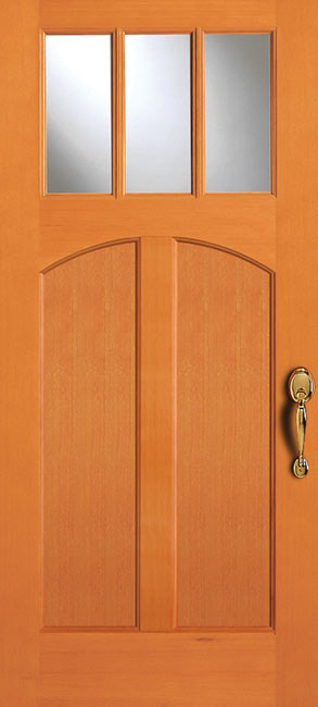 36803-AR Fir exterior wood door in douglas fir