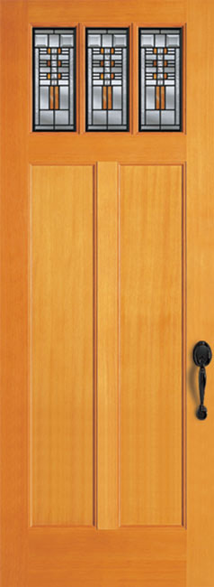 36843-8 Fir exterior wood door in douglas fir