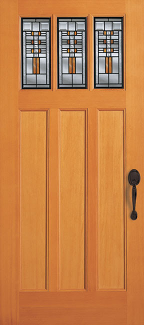 36883 Fir exterior wood door in douglas fir