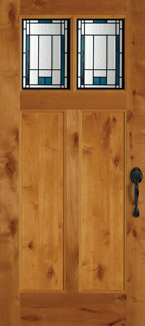 36932 Knotty Alder exterior wood door in knotty alder