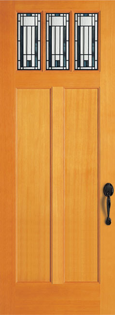36933-8 Fir exterior wood door in douglas fir