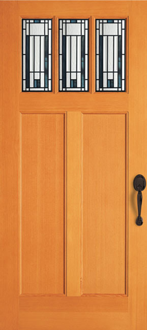 36933 Fir exterior wood door in douglas fir