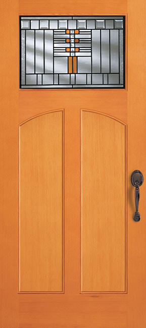 6841-AR Fir exterior wood door in douglas fir