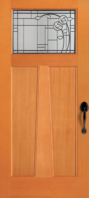 6961-AM Fir exterior wood door in douglas fir