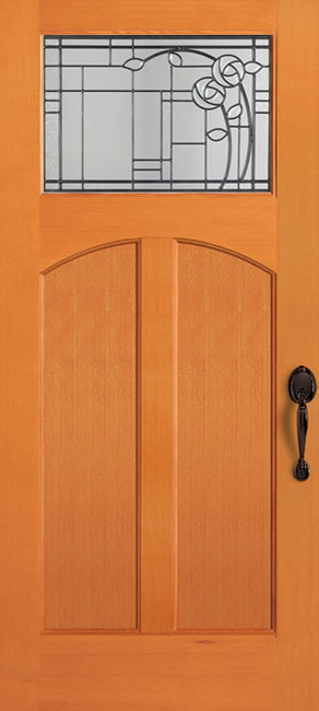 6961-AR Fir exterior wood door in douglas fir