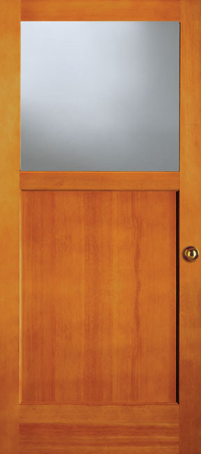 Half Lite wood door example