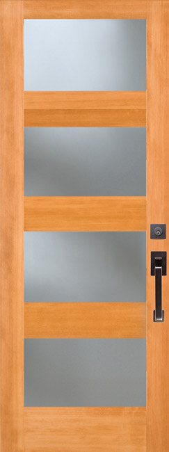 7404-8 Clear exterior wood door in douglas fir