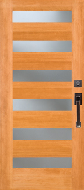 7406 Clear exterior wood door in douglas fir