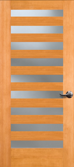 7409 Clear exterior wood door in douglas fir